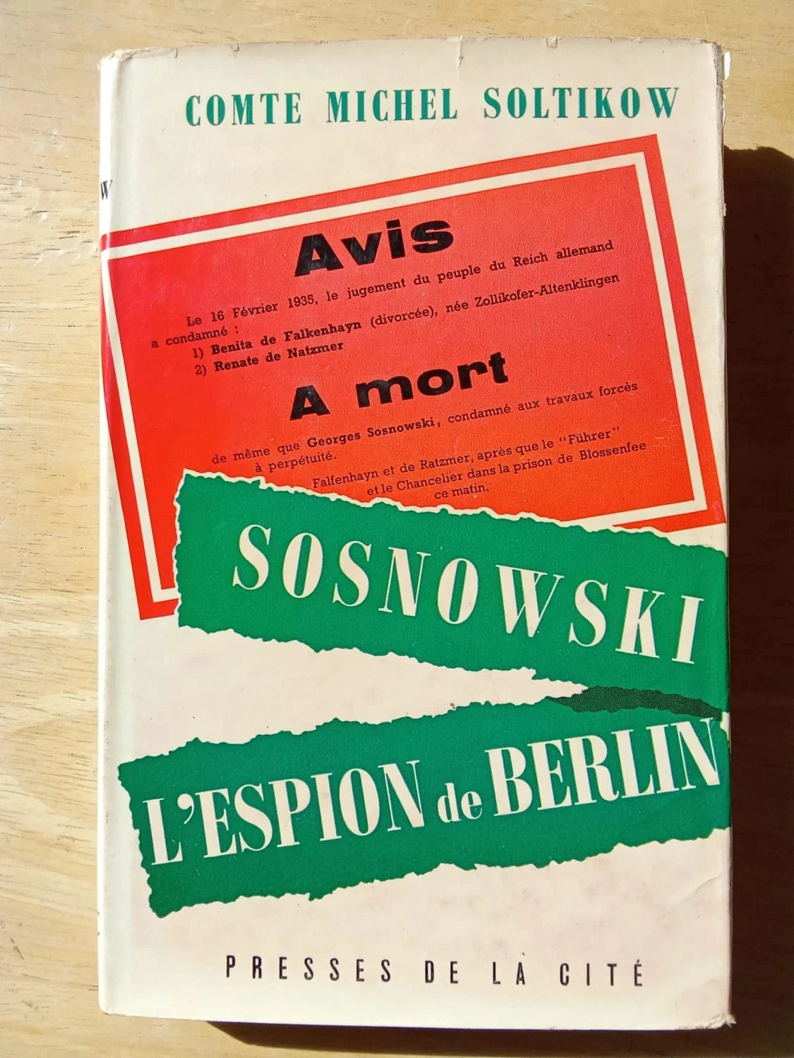 Sosnowski, l'espion de Berlin, par Michel Soltikow
